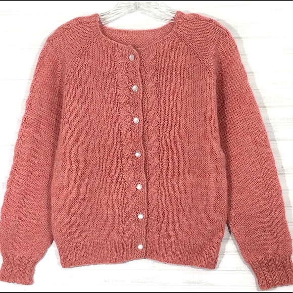 Sweaters Vintage Cable Knit Cardigan Sweater Poshmark